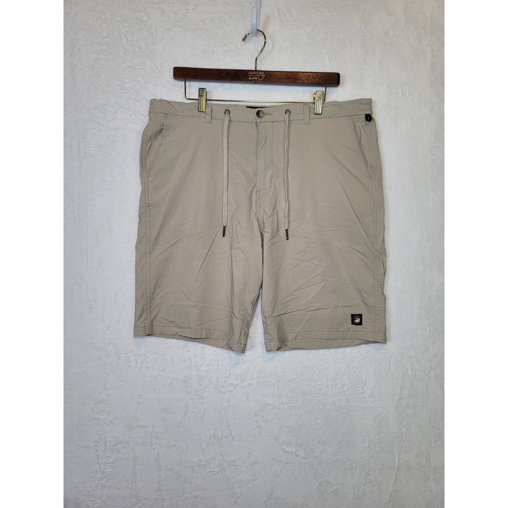 Canada Weather Gear Fisherman Golf Shorts Tan Chino Preppy 38x9.5 Mens Size XL